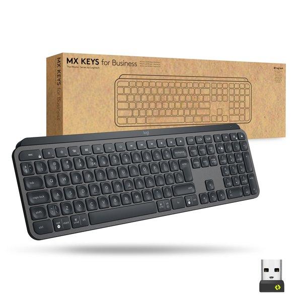 Logitech  Mx Keys For Business clavier Bluetooth Suisse Graphite 