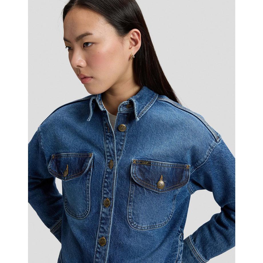 Lee Flap Pocket Jeanshemd  