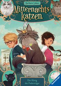 Mitternachtskatzen, Band 3: Der König der Federträger (Katzenflüsterer-Fantasy in London für Kinder ab 9 Jahren) Laban, Barbara; Pélissier, Jérôme (Illustrationen); Pélissier, Jérôme (Umschlaggestaltung) Gebundene Ausgabe 