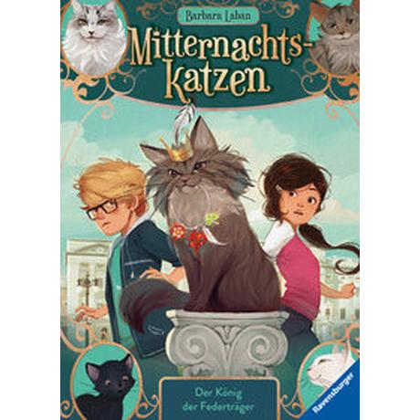 Mitternachtskatzen, Band 3: Der König der Federträger (Katzenflüsterer-Fantasy in London für Kinder ab 9 Jahren) Laban, Barbara; Pélissier, Jérôme (Illustrationen); Pélissier, Jérôme (Umschlaggestaltung) Gebundene Ausgabe 