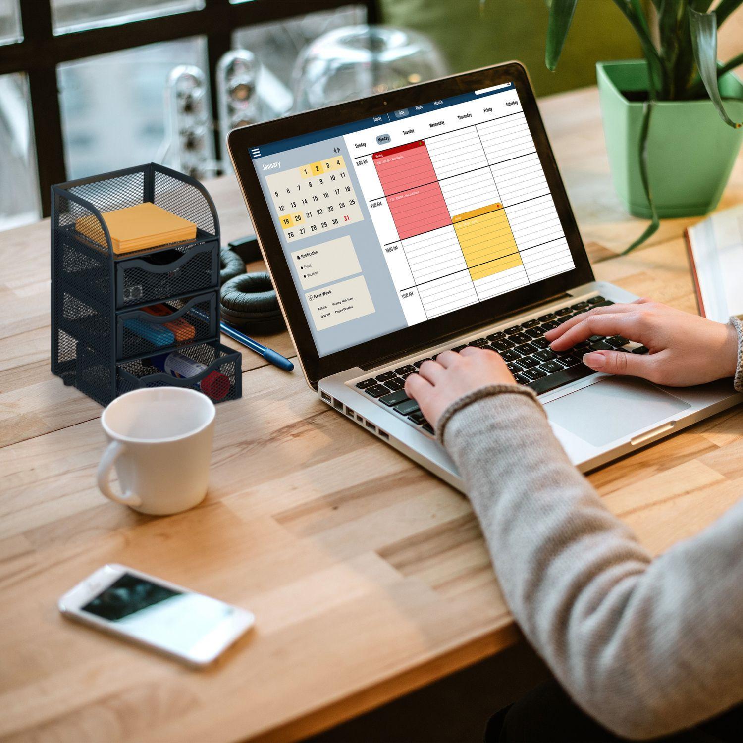 Northio Organizzazione della scrivania con cassetti  