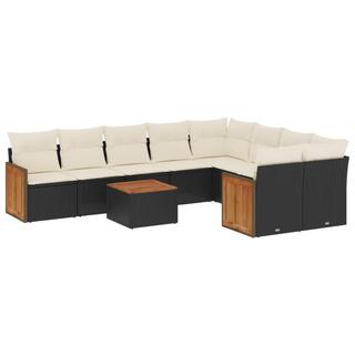 VidaXL Ensemble de canapés de jardin rotin synthétique  