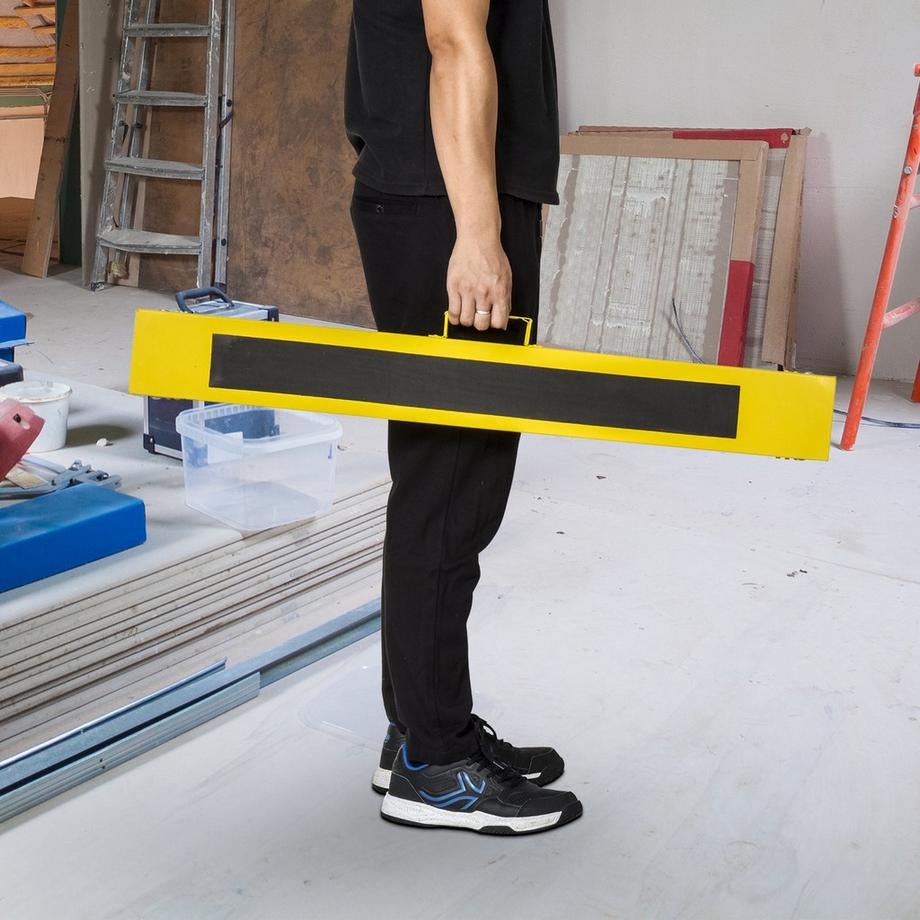 Northio Set Di 2 Seghe A Cavalletto Da Lavoro Cavalletto Pieghevole In Acciaio Antiscivolo Giallo Nero 100 X 49 X 62-90 Cm Portata 100 Kg  