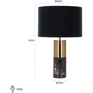 mutoni Lampe à poser Nyo noir  