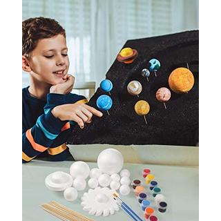 Activity-board  Ensemble de boules en mousse modèle système solaire 