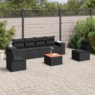 VidaXL set divano da giardino Polirattan  