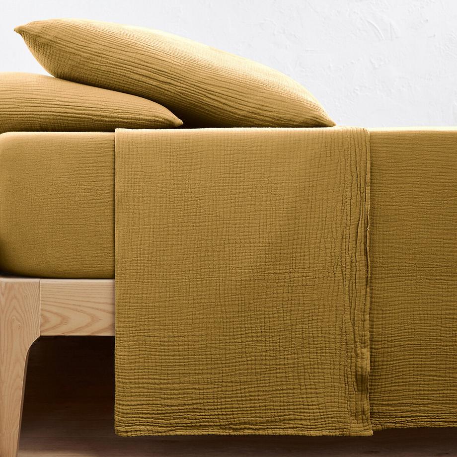 La Redoute Intérieurs Kumla Drap Plat Mousseline de Coton  