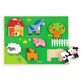 Djeco  Reliefpuzzle Farm Story 