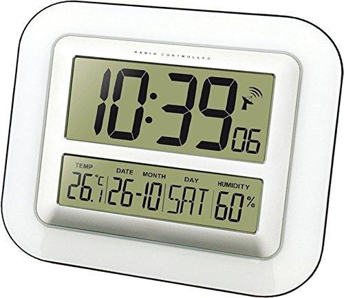 Techno Line Radiocontrollato Orologio da parete 280 mm x 245 mm x 32 mm Bianco  