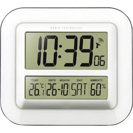 Techno Line Radiocontrollato Orologio da parete 280 mm x 245 mm x 32 mm Bianco  