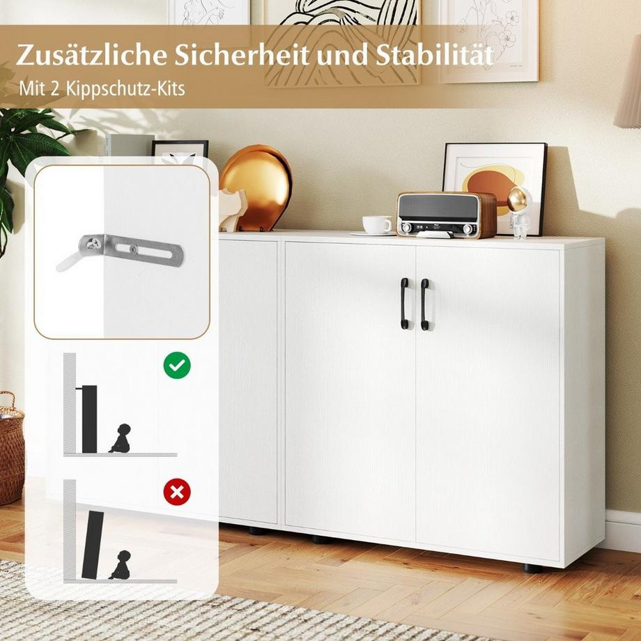 Northix Armoire de rangement avec étagère réglable  