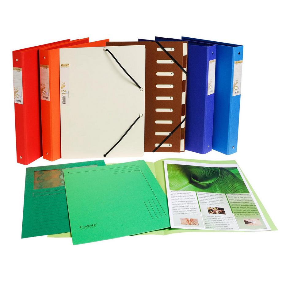 Exacompta Confezione da 5 cartelle a L Forever - A4 - x 8  