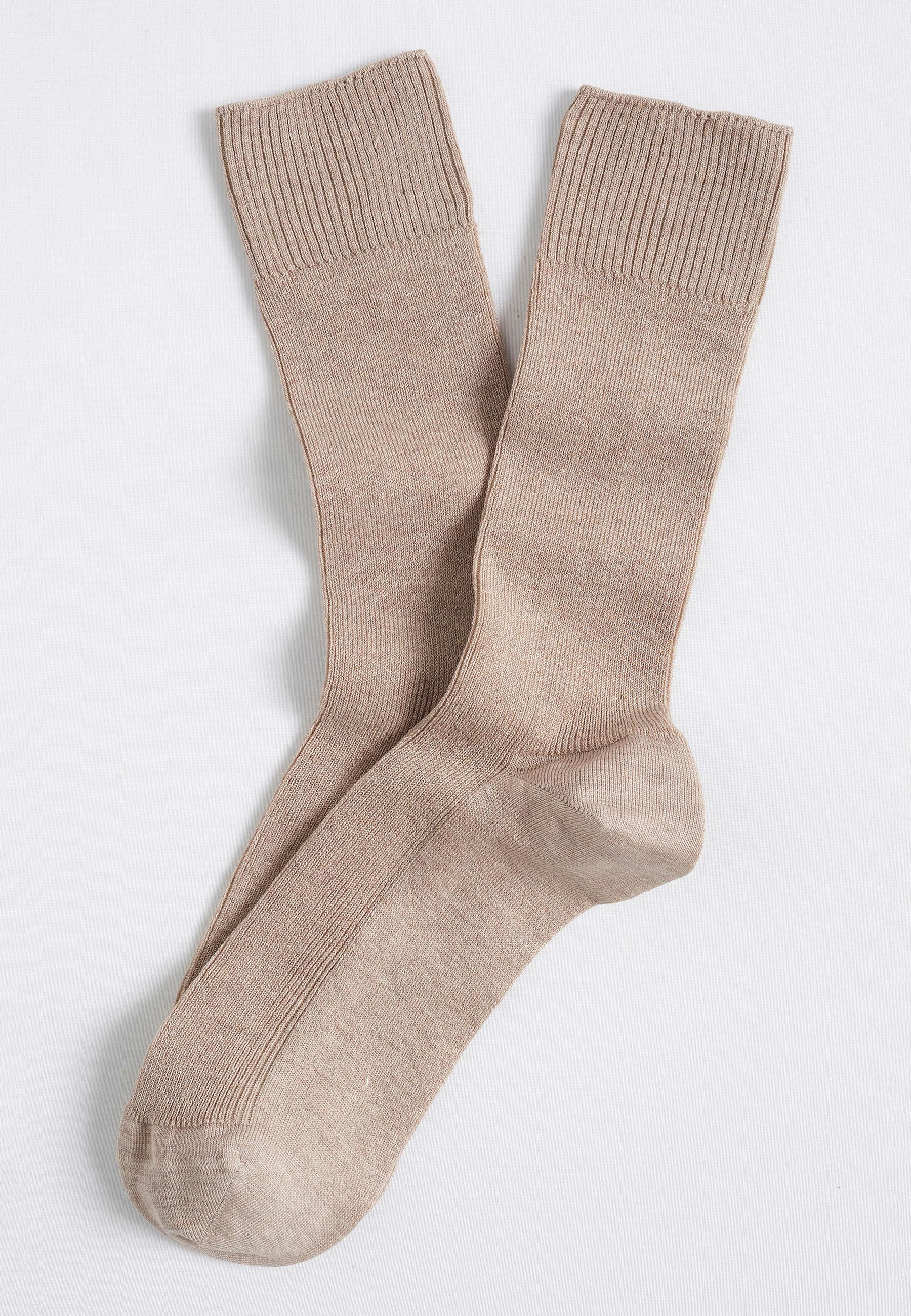 Image of Socken Aus Fil-d'ecosse-mischung. Damen Braun 45-47