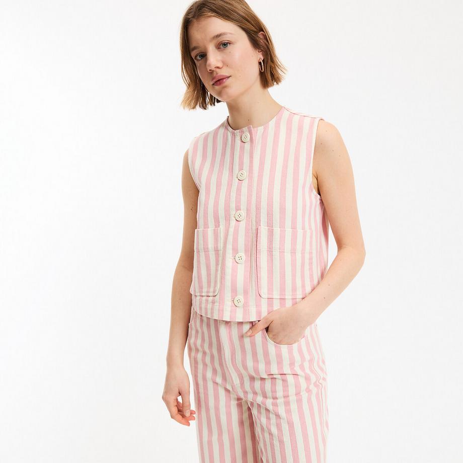 La Redoute Collections Gilet Senza Maniche a Righe  
