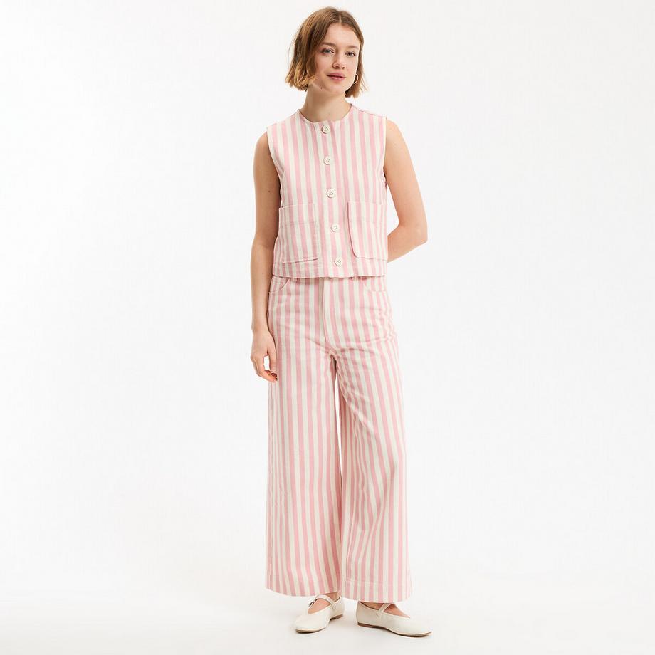 La Redoute Collections Gilet Senza Maniche a Righe  