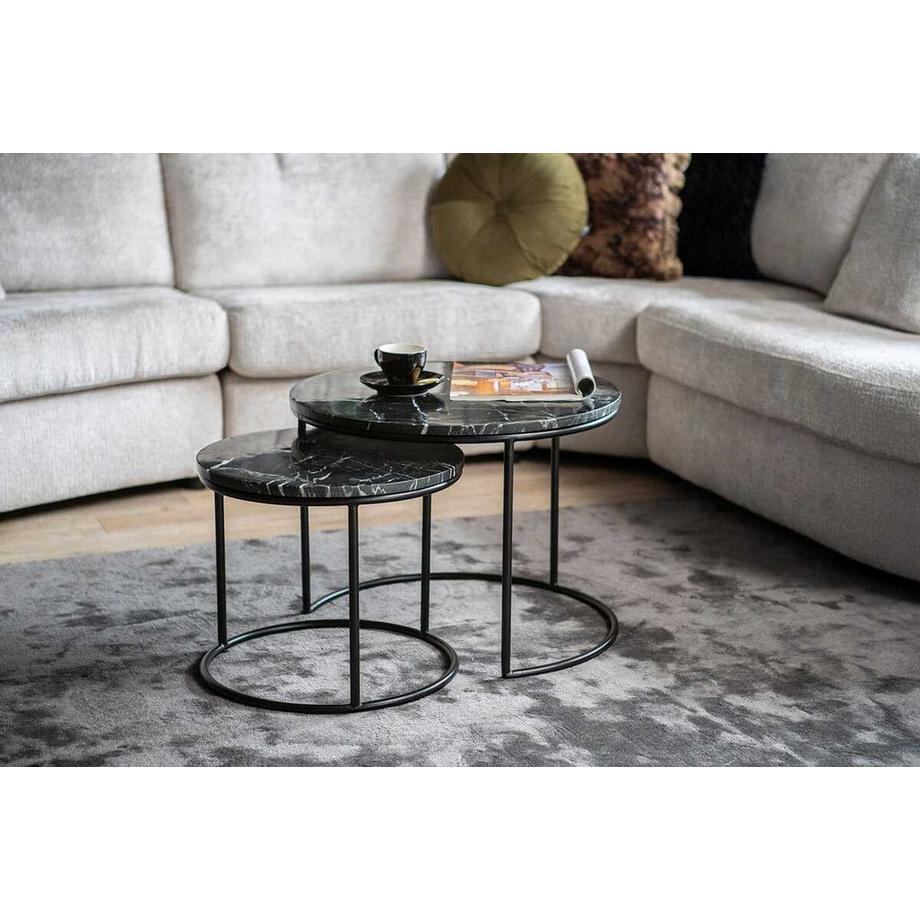 mutoni Table basse Romeo (lot de 2)  