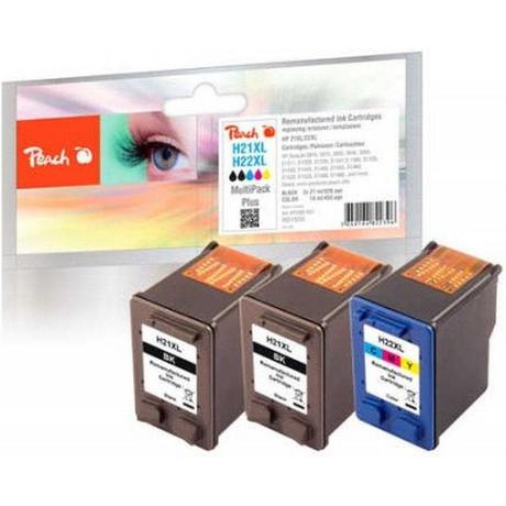 Peach  Tinte HP No 21 / No 22 MultiPack Plus 2x21, 1x18 ml, 2x520, 455 Seiten 