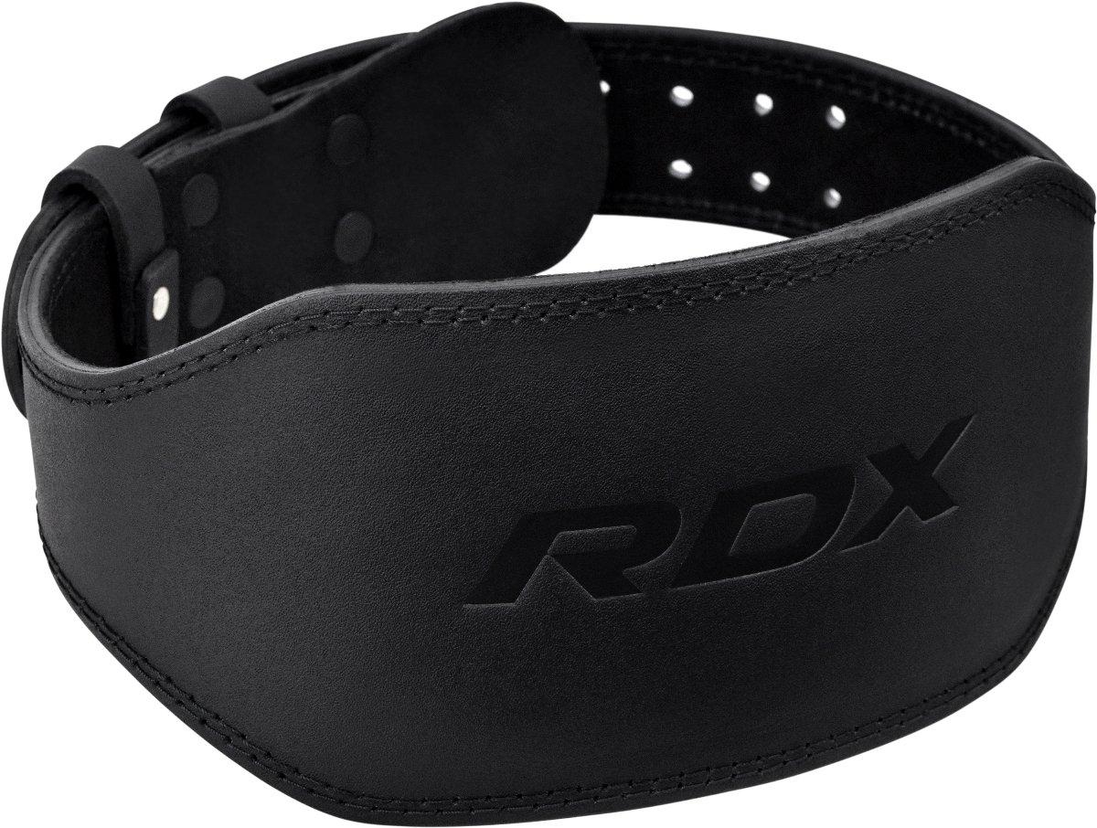 Image of Rdx 6 Inch Gymnastik- Und Gewichthebergürtel Aus Gepolstertem Leder Unisex Schwarz XXL
