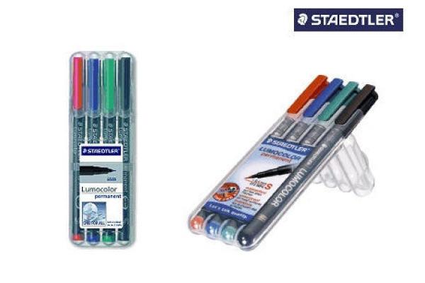 STAEDTLER STAEDTLER Lumocolor permanent B 314 WP4 4 Farben ass.  