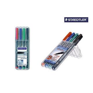 STAEDTLER STAEDTLER Lumocolor permanent B 314 WP4 4 Farben ass.  