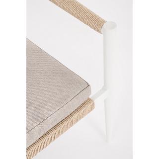 mutoni Gruppo di sedute Jandia bianco-beige (set di 4)  