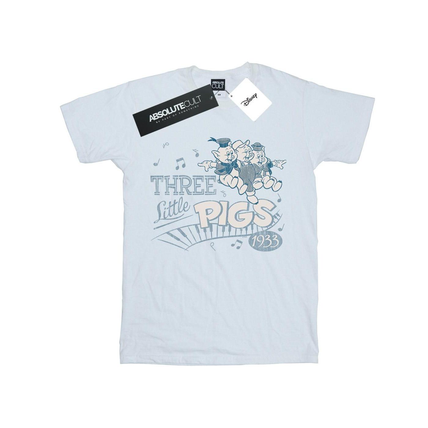 Image of Three Little Pigs 1933 Tshirt Damen Weiss 3XL