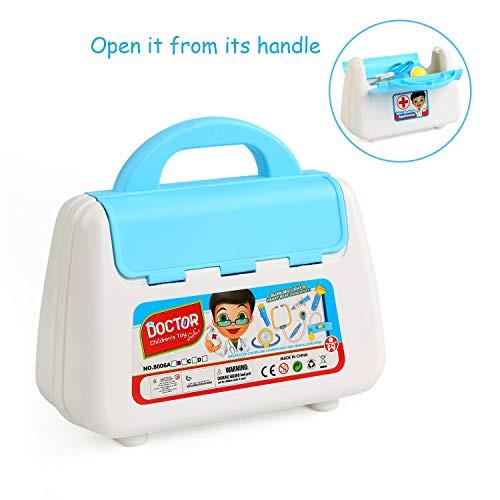 Activity-board  Docteur Valise Jouet, Enfants Médecin Valise Dentiste Médecin Ensemble Kit Médical Jouet Éducatif Jeu de Rôle Jouet Cadeaux Enfants 16 Pièces 