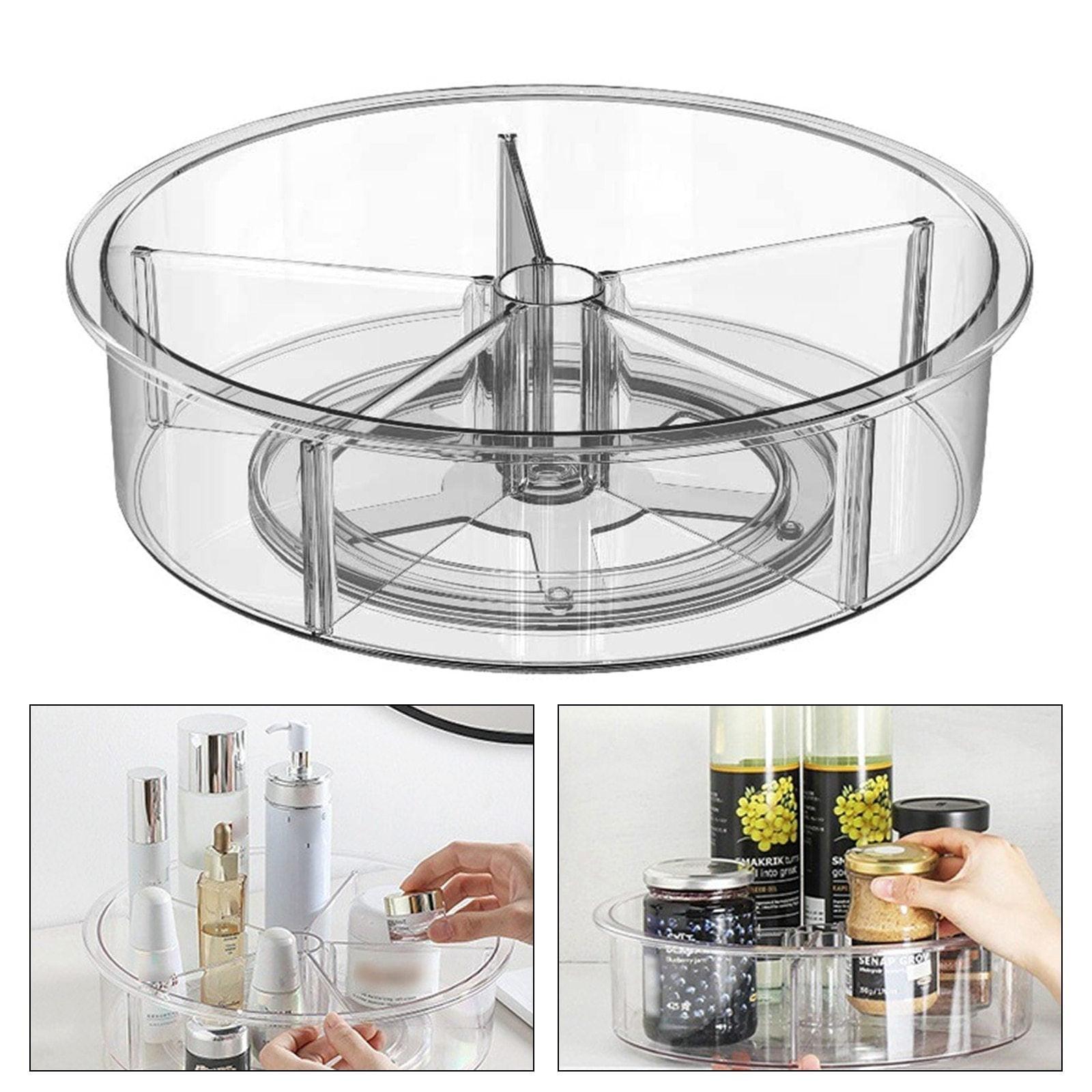 BINS AND BOXES  Plateau tournant Lazy Susan transparent - 30 cm x 9 cm 