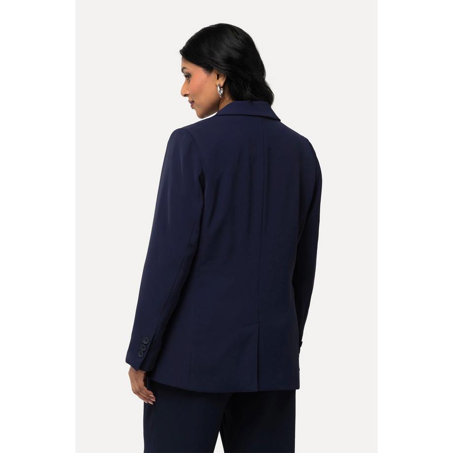 Ulla Popken Blazer Collo Revers Tasche con Patta Chiusura Bottone  