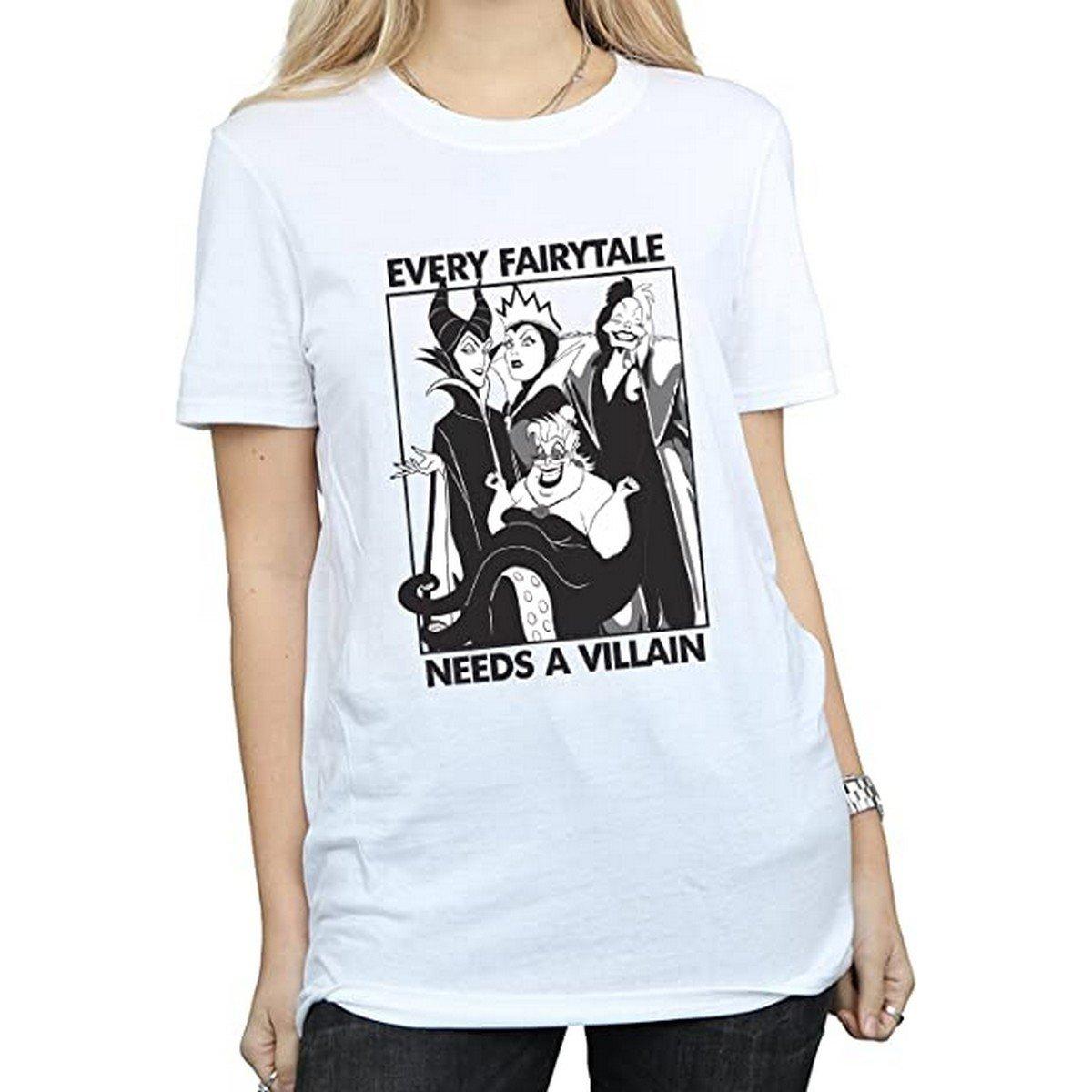 Image of Every Fairy Tale Needs A Villain Tshirt Damen Weiss L