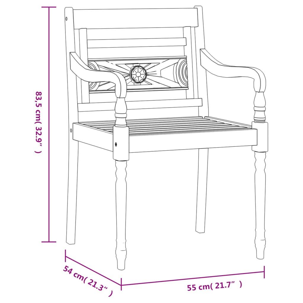 VidaXL Garten essgruppe teak  