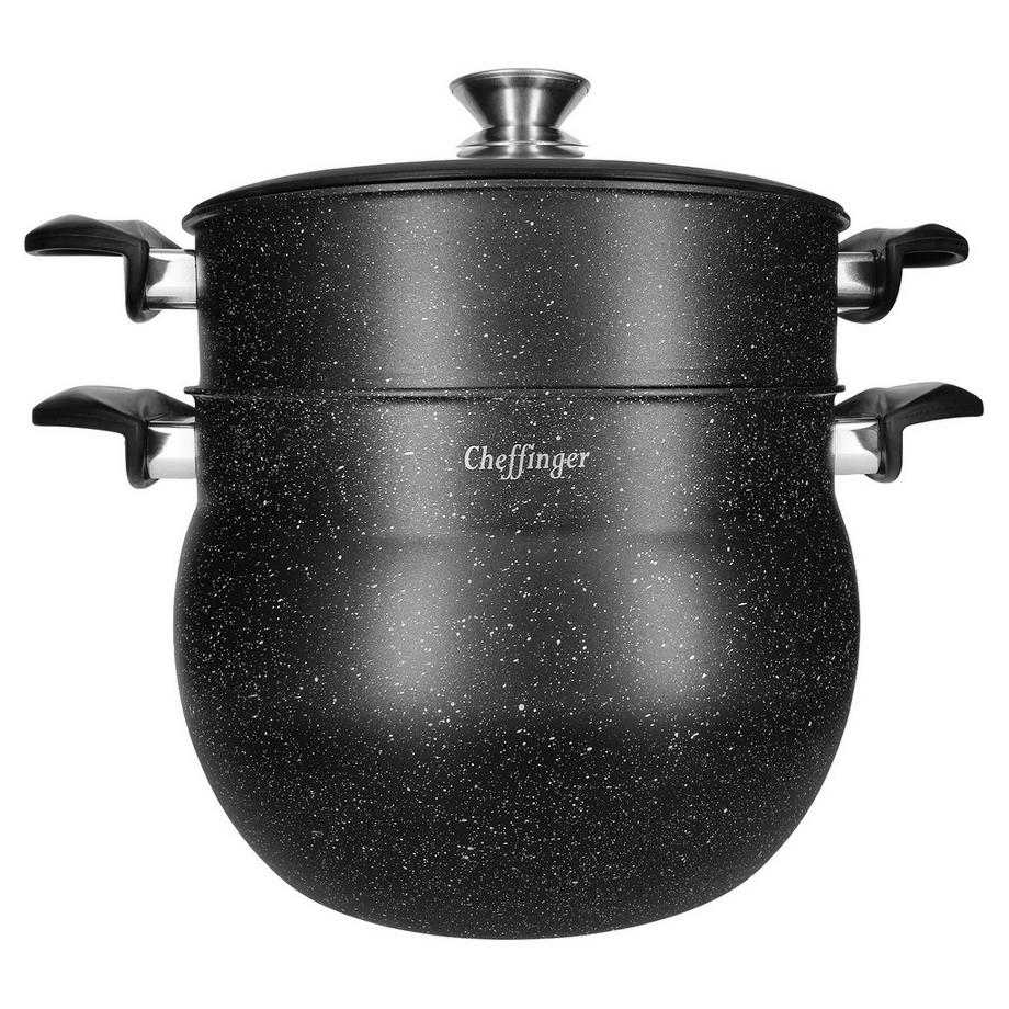 Cheffinger Antihaft-Couscous-Dampfkochtopf 12L  