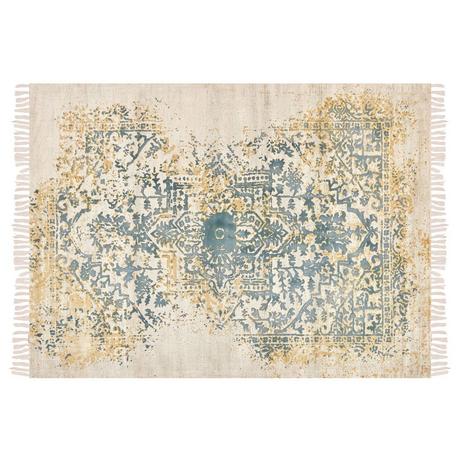 Beliani Tapis en Soie artificielle Boho BOYALI  