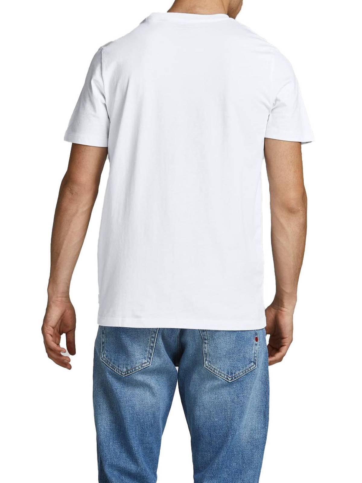 JACK & JONES  Maglietta Uomini Confezione da 5 Vestibilità confortevole-JJEORGANIC BASIC TEE O-NECK 5PK 