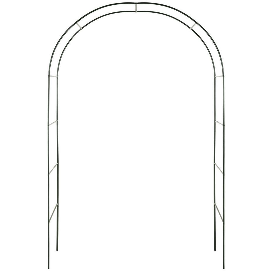 Tectake  2er-Set Rosenbogen  aus Stahl wetterfest 