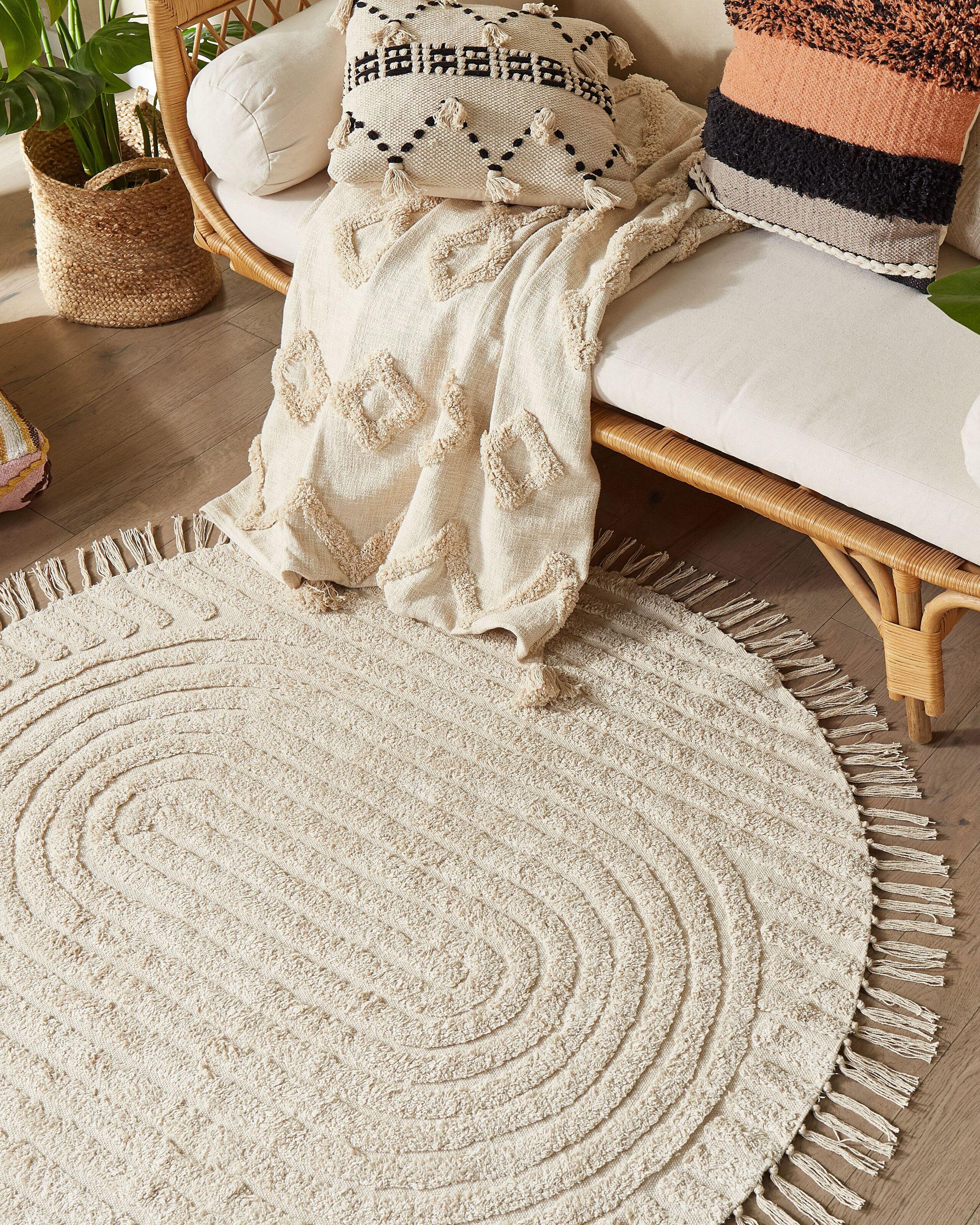 Beliani Tapis en Coton Boho HALFETI  