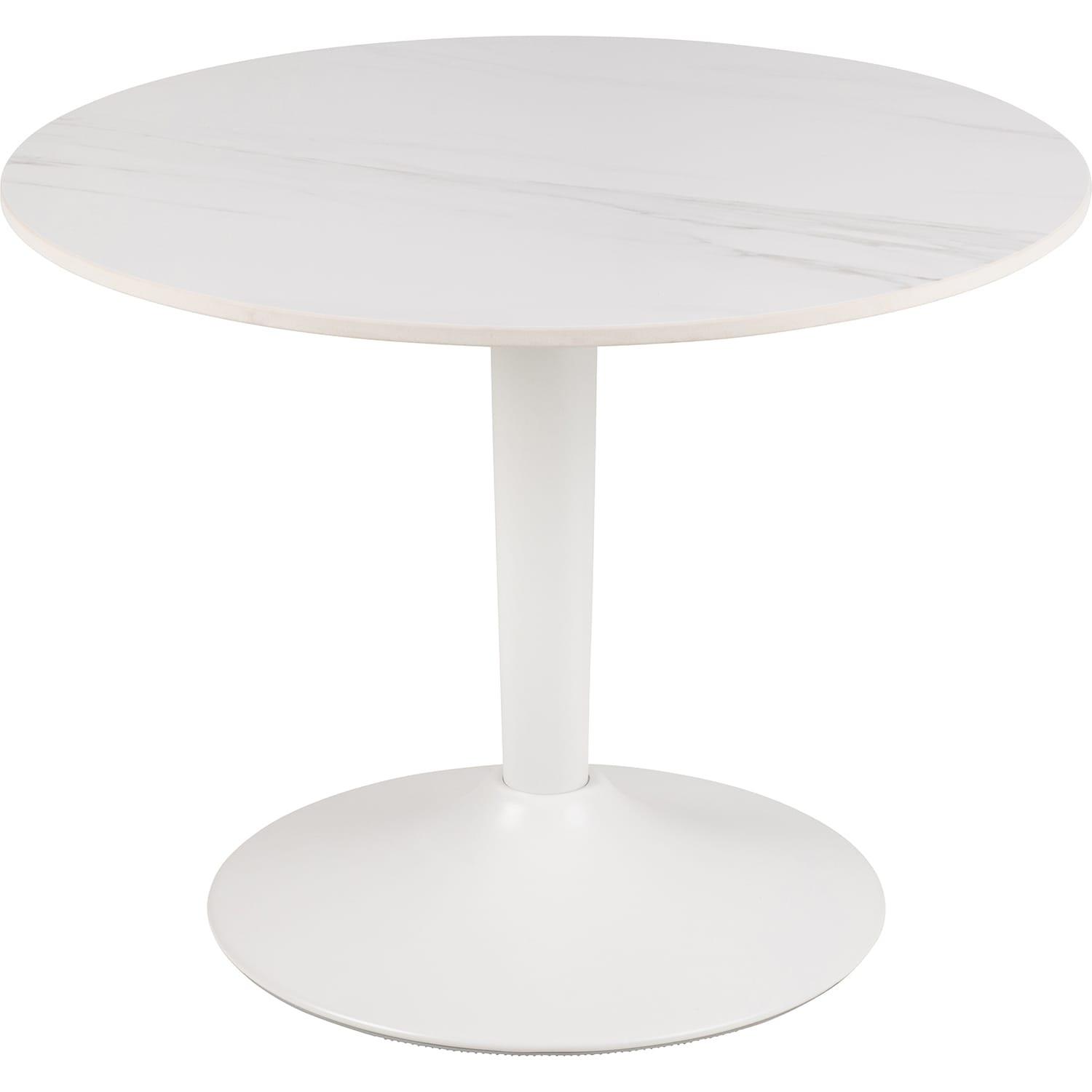 mutoni Table basse Valletta céramique blanche 60  