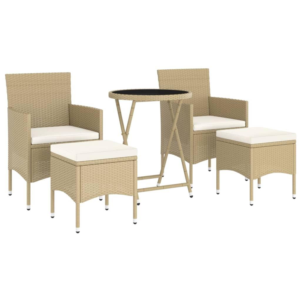 VidaXL set bistrot da giardino Polirattan  