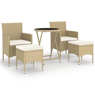 VidaXL set bistrot da giardino Polirattan  