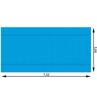 Tectake  Poolabdeckung Solarfolie rechteckig 