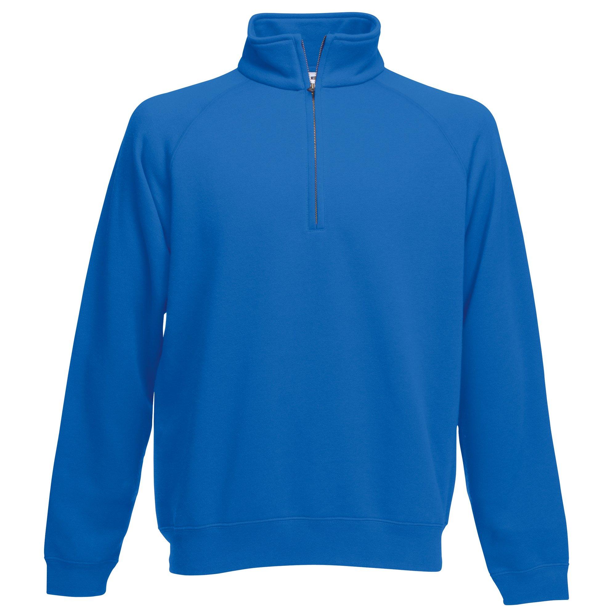 Image of Zip Neck Sweatshirt Herren Königsblau L