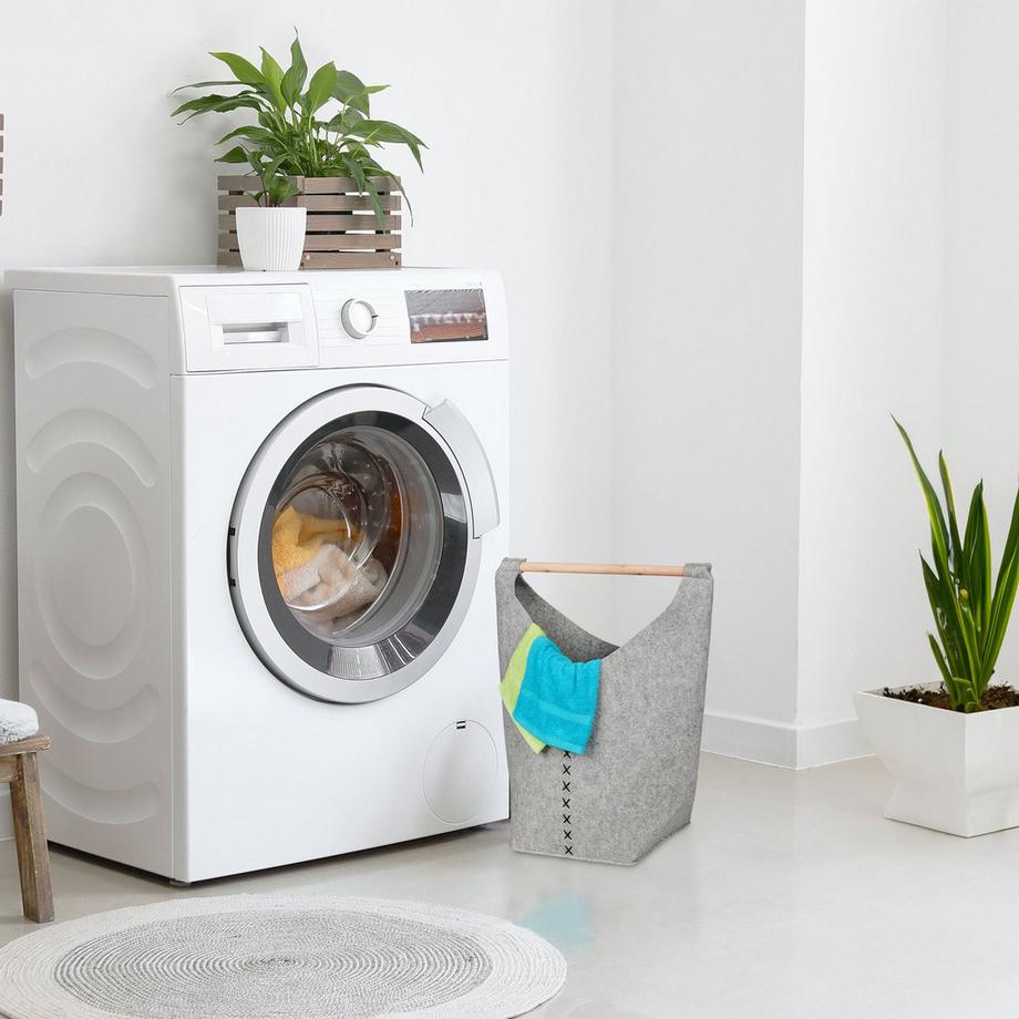 B2X Contenitore portabiancheria portatile in feltro  