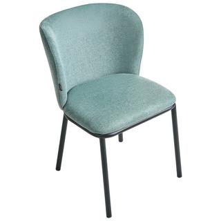 Beliani Lot de 2 chaises de salle à manger en Tissu Minimaliste ARTESIA  