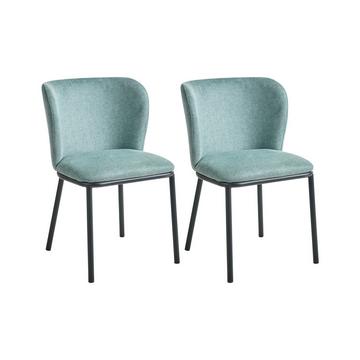 Lot de 2 chaises de salle à manger en Tissu Minimaliste ARTESIA
