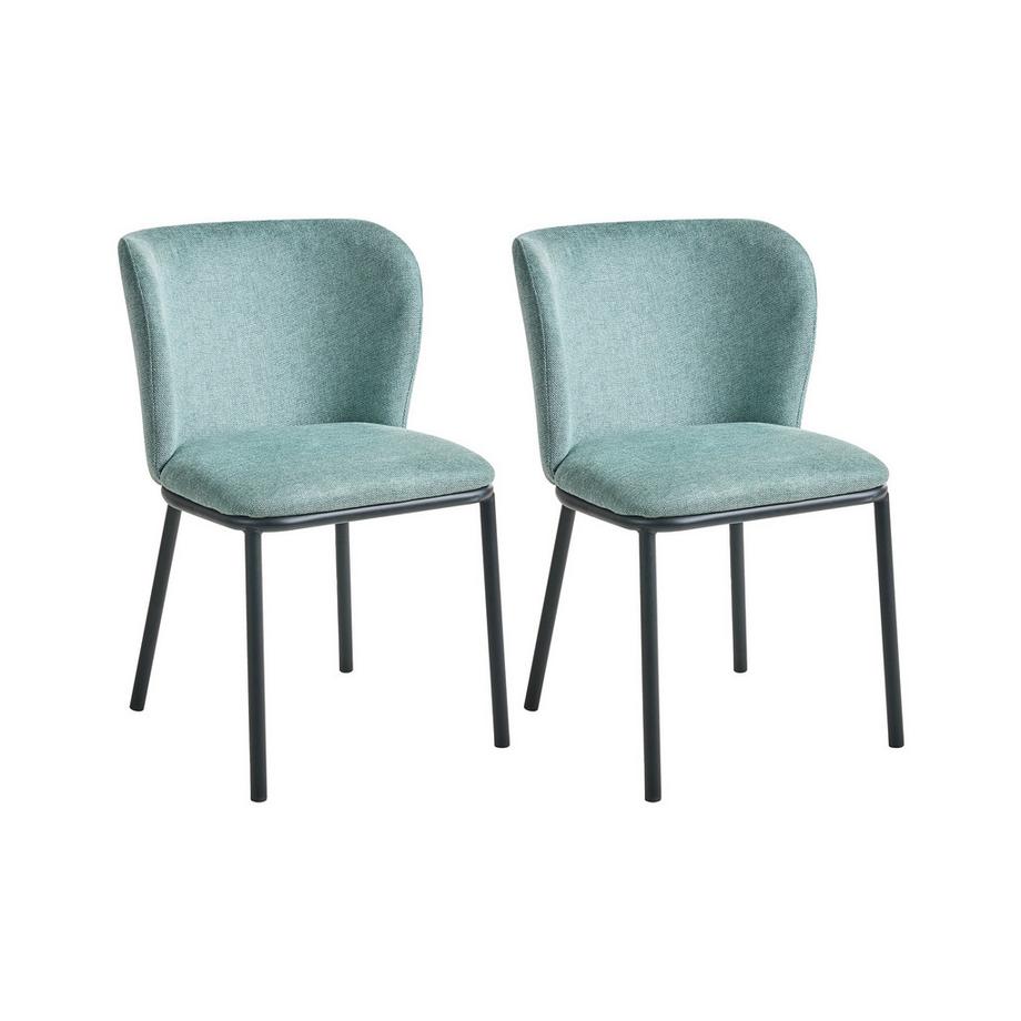 Set di 2 sedie da pranzo en Tessuto Minimalista ARTESIA