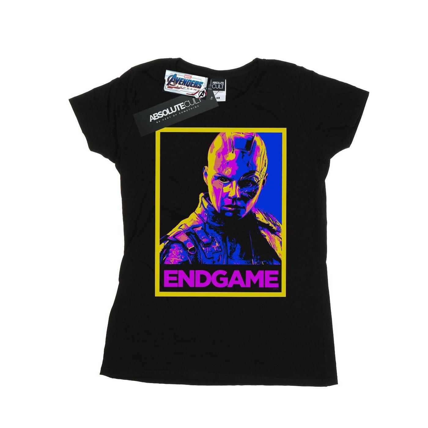 Image of Avengers Endgame Nebula Poster Tshirt Damen Schwarz XL