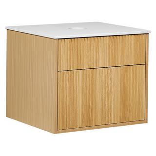 Beliani Wandmontierter Waschtischunterschrank aus MDF-Platte Boho BEXTI  