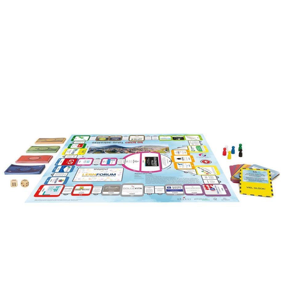 GEWERBE-SPIEL  Jeu des commerces CHUR GR Neuauflage (Allemand) 