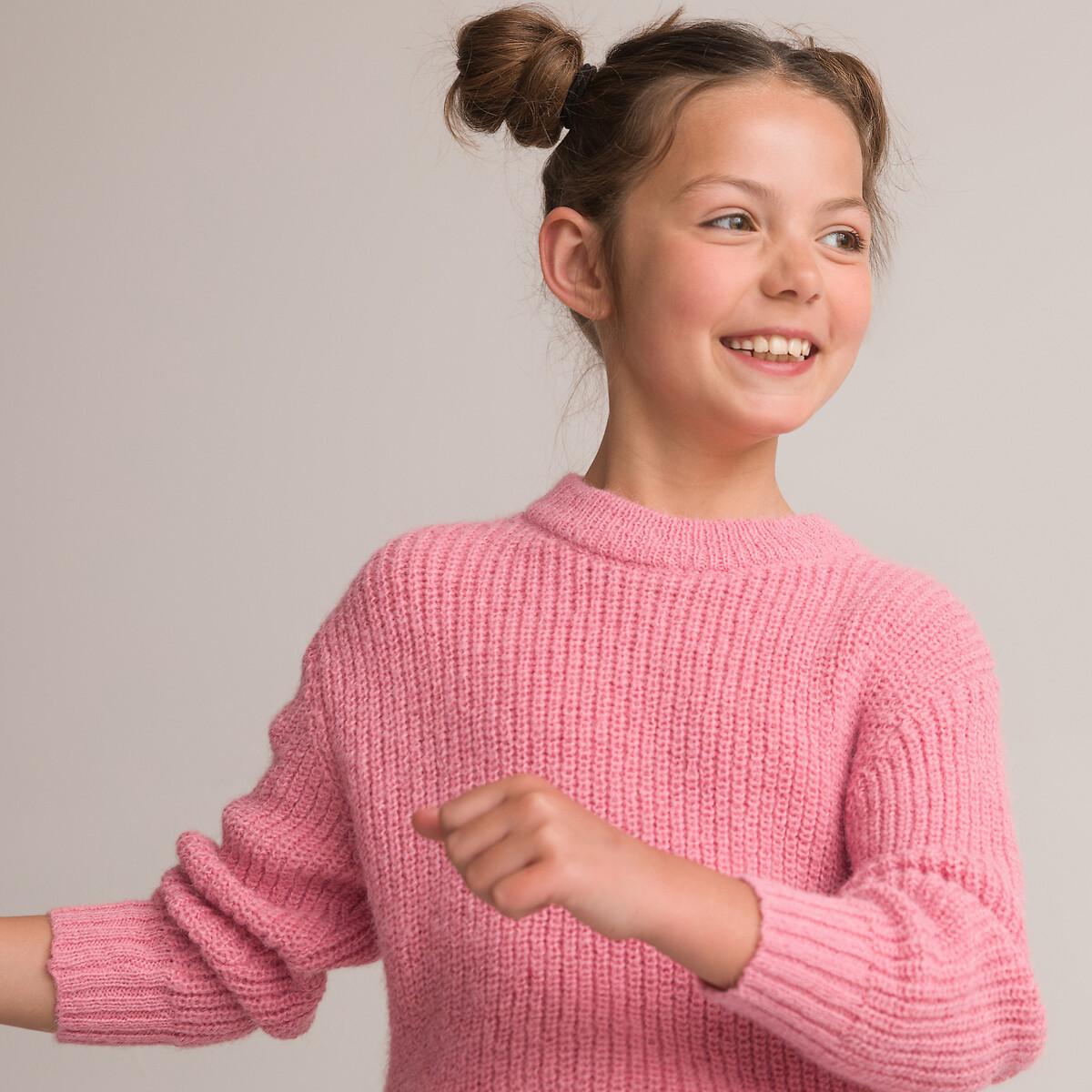 Image of Pullover Mit Rundem Ausschnitt Mädchen Rosa 114