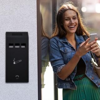 Northio Cendrier mural noir  